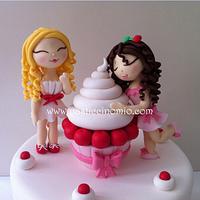 Cupcake Themed Birthday Cake
