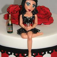 Rockabilly Girl Cake