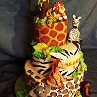 Jungle themed First Birthday