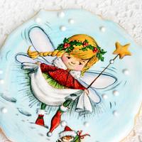 Christmas fairy cookie