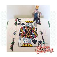 King of Spades - Decorated Cake by Vintage Cake Fairy - CakesDecor