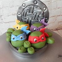 Ninja turtles cake