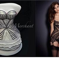 Agent Provocateur inspired bustier cake
