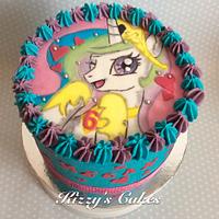 My Little Pony buttercream cake