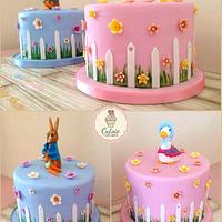 Beatrix Potter Baby Shower Cakes