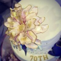 Ladies 70th Birthday cake
