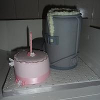 grey ugg boot birthday cake