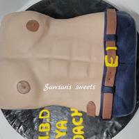 Chest muscles 💪 Six packs cake