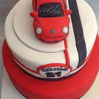 Volkswagon Beetle 21st Birthday Cake