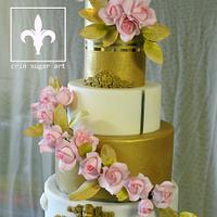 NEW  WEDDING CAKE crin.sugarart