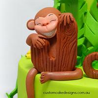 Cheeky Monkeys 1st Birthday Cake