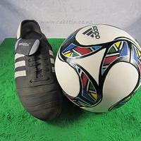Football Boot and UEFA 2009 Ball