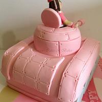 Girl Army Tank Cake