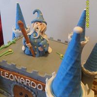 castle and the wizard cake