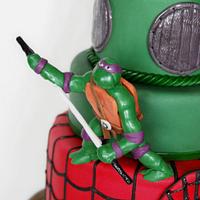 Superheroes 5th Birthday Cake