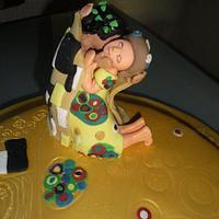Klimt "The Kiss" 50th Birthday Cake
