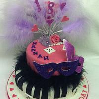 2 tiered 18th Birthday Cake