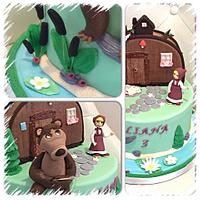Masha i medved cake / Masha and the bear