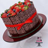 Cake with fruit