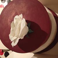 Shimmer rose wedding cake