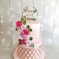 Pink Wedding cake