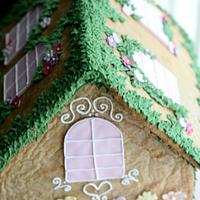 spring gingerbread house