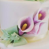 Calla Lillies birthday cake