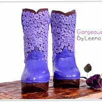 Little Princesses Boots- Inspired by “Want My New Shoes” PDCA CAKER BUDDIES COLLABORATION 