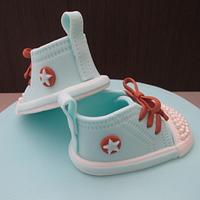  Baby Boy Shoes Cake