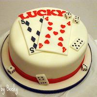 Lucky #54 Birthday Cake