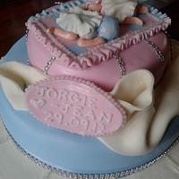 Double Christening Cake :)