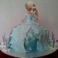 Frozen elsa cake