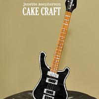 Punk Rock Rickenbacker guitar cake