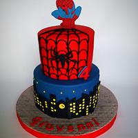 spiderman cake