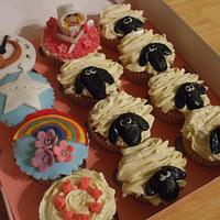 Nursery rhyme cupcakes