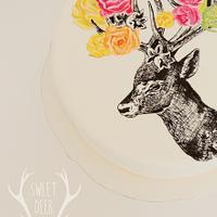 Stag & Roses 