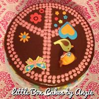 Hippie Chic Owl Cake