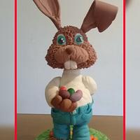 Rabbit standing cake