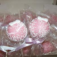 Pink Bow Cake Pops