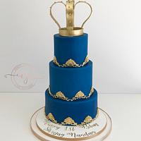 Royal First Birthday Cake 