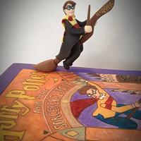 Harry Potter Stacked Book Cake