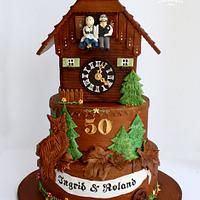 German Cuckoo Clock Cake German Cuckoo Clock Cake