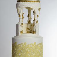 Gazebo romantic wedding cake!!