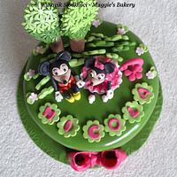 Mini and Miki Mouse Cake