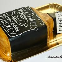 Jack Daniel's bottle cake