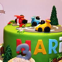 Tarta Feliz tercer cumpleaños, Happy third birthday cake