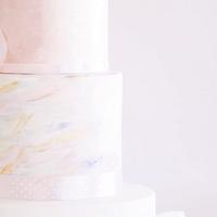 Blush Watercolor Cake