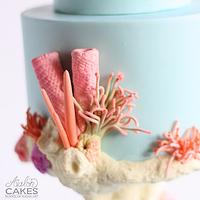 Floating Coral Cake