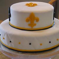 New Orleans' Saints Grooms Cake