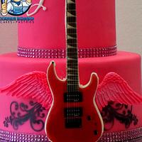 Pink Guitar hero!!!!!